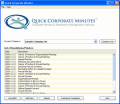 Screenshot of Quick Corporate Minutes 5.0.2