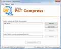 Screenshot of Outlook PST Compress Free 2.3