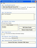 Generates HTML and CSS tables from Access.