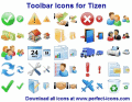 Screenshot of Tizen Toolbar Icons 2013.1