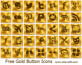 Free Gold Button Icons for any app