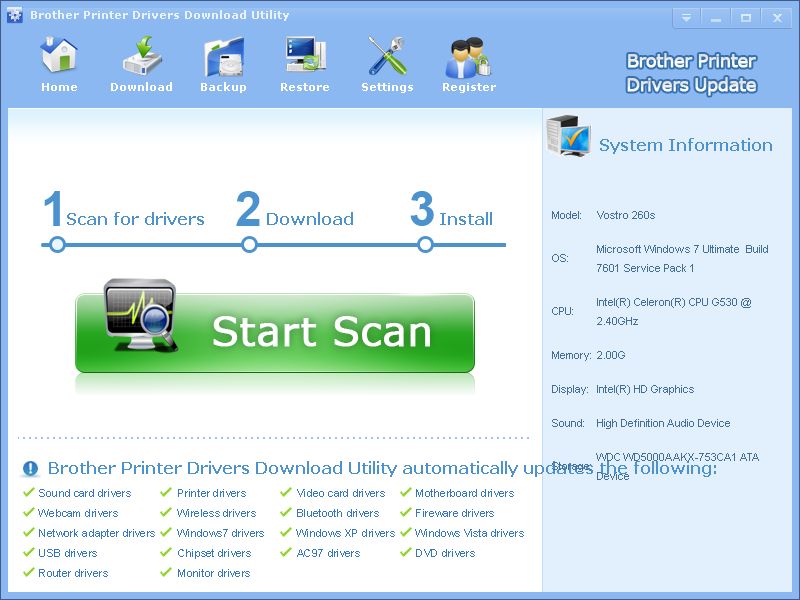 brother printer software download