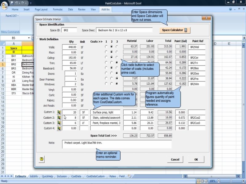 free painting contractor estimating software