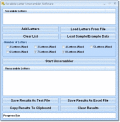 Screenshot of Scrabble Letter Unscrambler Software 7.0