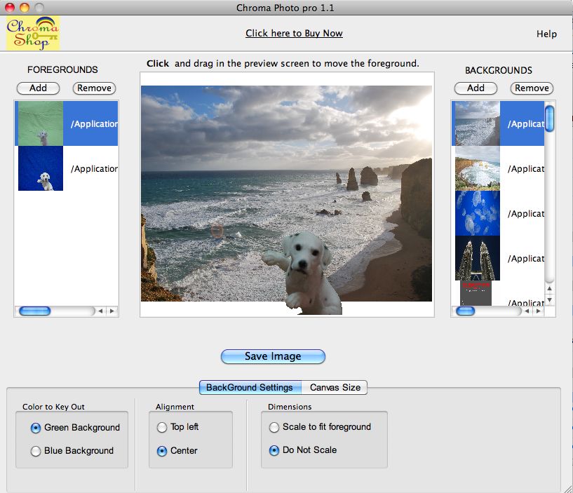 green screen photo software for mac