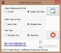 Calculate the heat duty / heat transfer rate