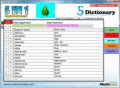 5 Dictionary provides meaning in 5 languages.