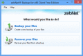 Screenshot of ZebNet Backup for eM Client Free Edition 1.0.0.0