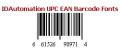 Screenshot of IDAutomation UPC/EAN Barcode Fonts 14.12