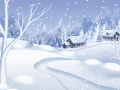 Screenshot of Morning Snowfall Screensaver 1.0