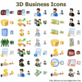 Screenshot of 3D Business Icons for Bada 2014.1