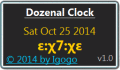 Screenshot of Dozenal Clock 1.0