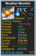 Screenshot of Weather Monitor 3.1