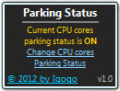 Shows and changes CPU cores parking status.