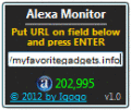 Show the Alexa Traffic Rank of any website.