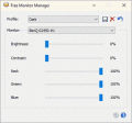 Change your monitor's brightness/contrast/etc