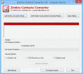 Screenshot of Export Zimbra Contacts to Outlook 3.1.7