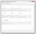 A guitar and bass tablature creation program