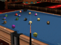 Nine 3D pool games simulation.