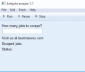 Screenshot of Linkjobs scraper 1.1