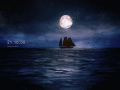 Screenshot of Moonlit Ship Screensaver 1.0