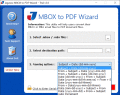 Screenshot of MBOX to PDF Wizard 3.1