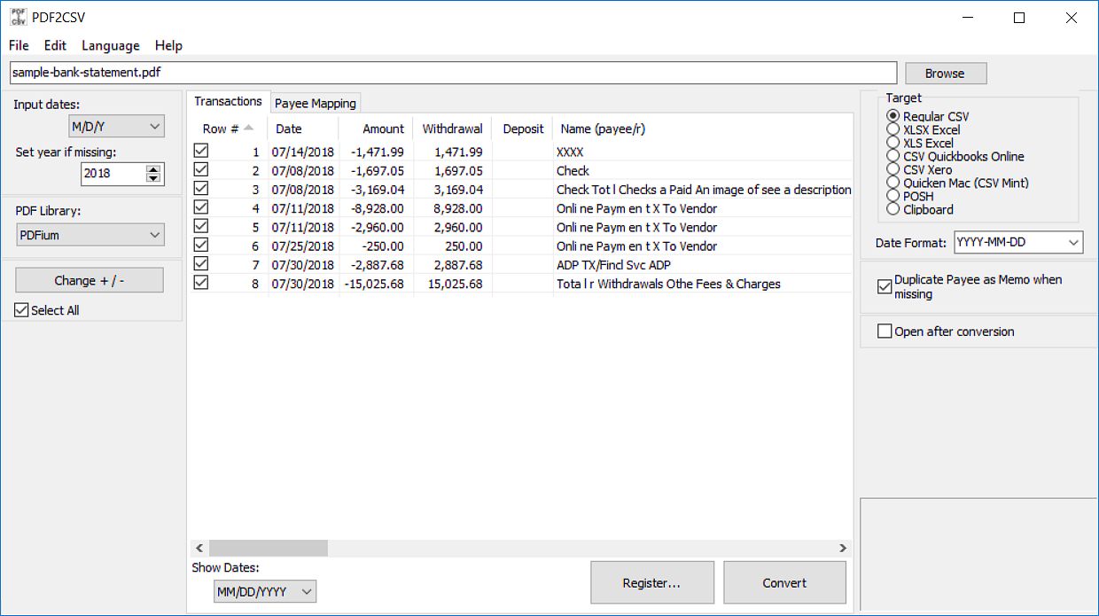 Pdf2csv Pdf2csv
