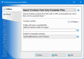 Screenshot of Import Contacts from Auto-Complete Files 4.3