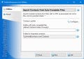 Imports Outlook contacts from NK2, DAT, XML.