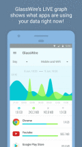 Screenshot of GlassWire Data Usage Security 1.0.267r