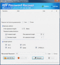 Screenshot of PDF Password Recover 2.0.1