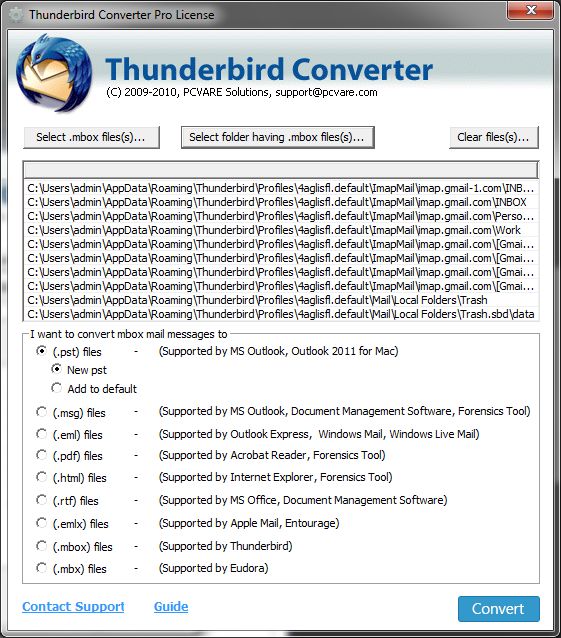 live mail convert to thunderbird live mail convert to thunderbird