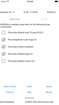 Screenshot of CCNA-ICND2 200-105 iOS Application 1.0