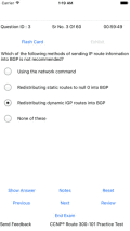 Screenshot of CCNP Route 300-101 iOS Application 1.0