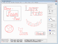 CAD Tool. Creating letterings and stencils.