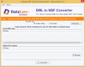 Screenshot of DataVare EML to NSF Converter 1.0