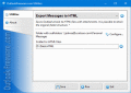 Screenshot of Export Messages to HTML for Outlook 4.8