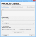 Screenshot of Outlook MSG Convert to PDF 6.0.2