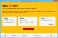 Screenshot of Convert MSG from Outlook to PDF 4.0.1