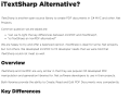 iTextSharp Alternative C# .Net HTML to PDF