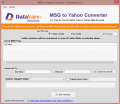 Screenshot of Datavare MSG to Yahoo Converter Software 1.0