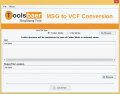 Screenshot of ToolsBaer MSG to VCF Conversion 1.0