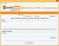 Screenshot of ToolsBaer MBOX to HTML Conversion 1.0