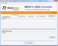 Screenshot of DataVare MBOX to MSG Converter Expert 1.0