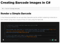Screenshot of Generate Barcode Images in C# 2021.12.21