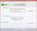 Screenshot of GainTools MSG Duplicate Remover 1.0