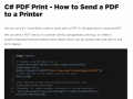 Print a PDF in .NET applications