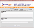 Screenshot of Datavare MSG to MHTML Converter 1.0