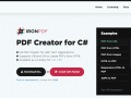 To create a PDF in C# is easy using IronPDF