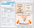 Screenshot of Freeware Kids Birthday Invitation Maker 2.2